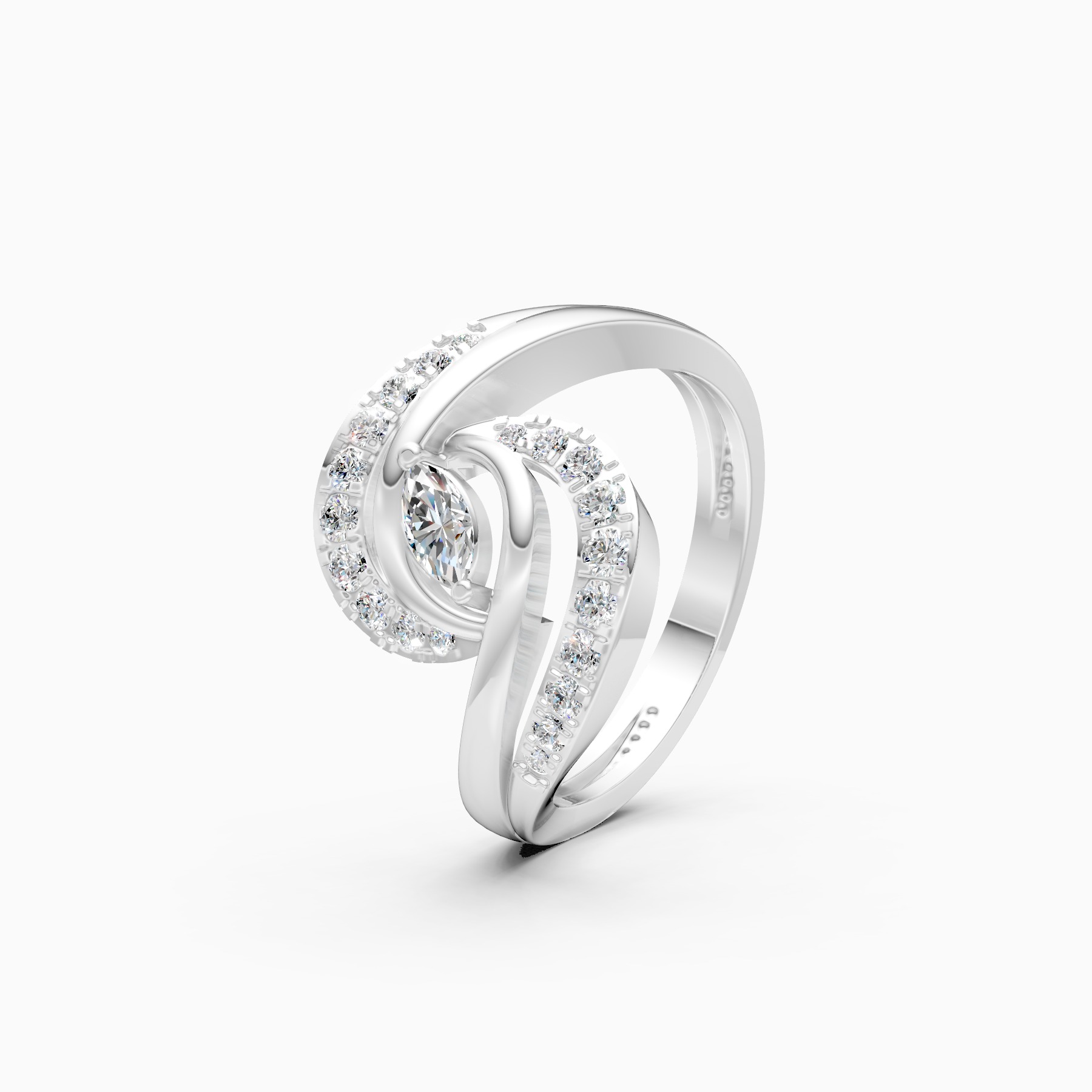 Celestial Petal Lab Grown Diamond Ring